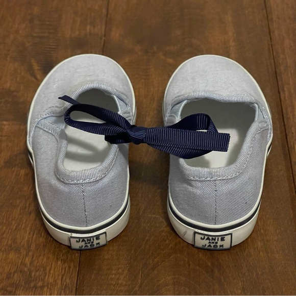 JANIE & JACK || Denim Slip-On Shoes | Light Blue || Unisex Girl Boy Toddler 5 - Picture 4 of 4